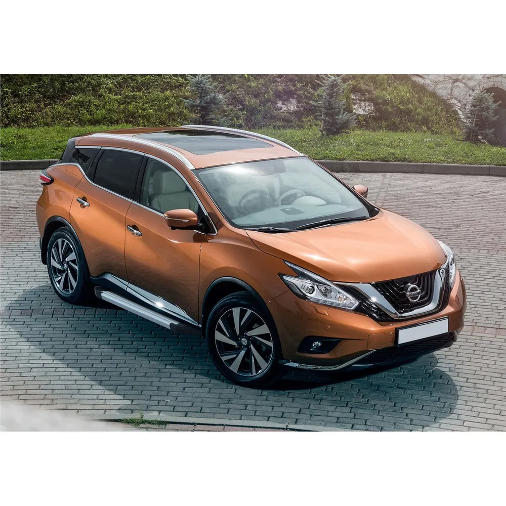 Порог-площадка Silver F180AL + комплект крепежа, RIVAL, Nissan Murano 2016- Nissan Murano III F180AL.4108.3