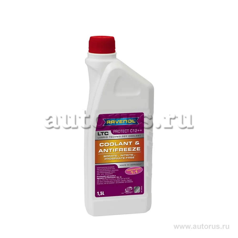Антифриз RAVENOL LTC Lobrid Techn. Coolant Concentrate (1,5л) 1410125-150 (4014835756014)