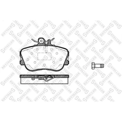Колодки дисковые п. с антискрип. пл. MB W202 1.8-2.8/2.0D-2.5TD 93-01 STELLOX 456000_SX