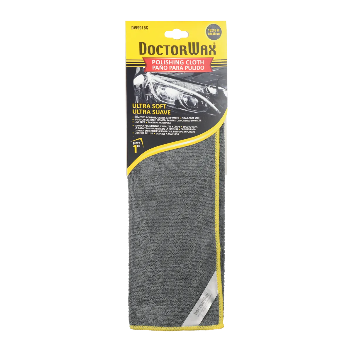 Микрофибра для очистки и полировки 40x40 см. DoctorWax DoctorWax Doctor Wax DW9915S