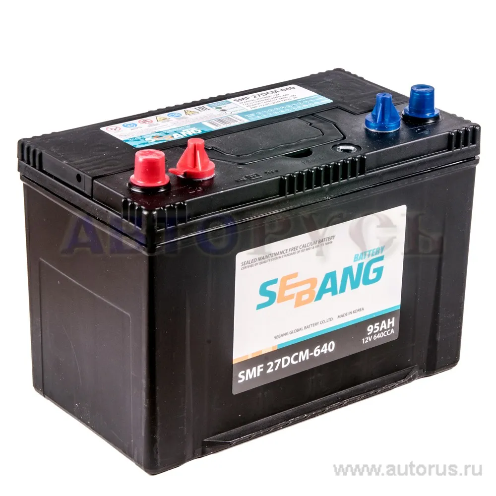 Аккумулятор SEBANG MARINE 95 А/ч прямая L+ 305x173x225 EN640 А