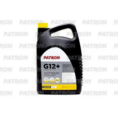 Антифриз PATRON Yellow G12+ готовый -40 желтый 5 кг PCF5005
