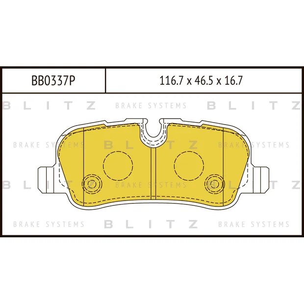 Колодки тормозные дисковые задние LAND ROVER Discovery/Range Rover/Range Rover Sport BLITZ BB0337P