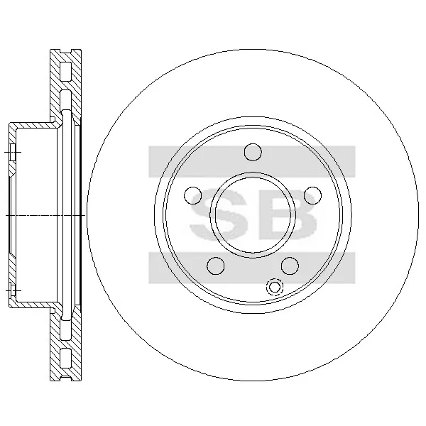 Диск тормозной SANGSIN BRAKE SD5430