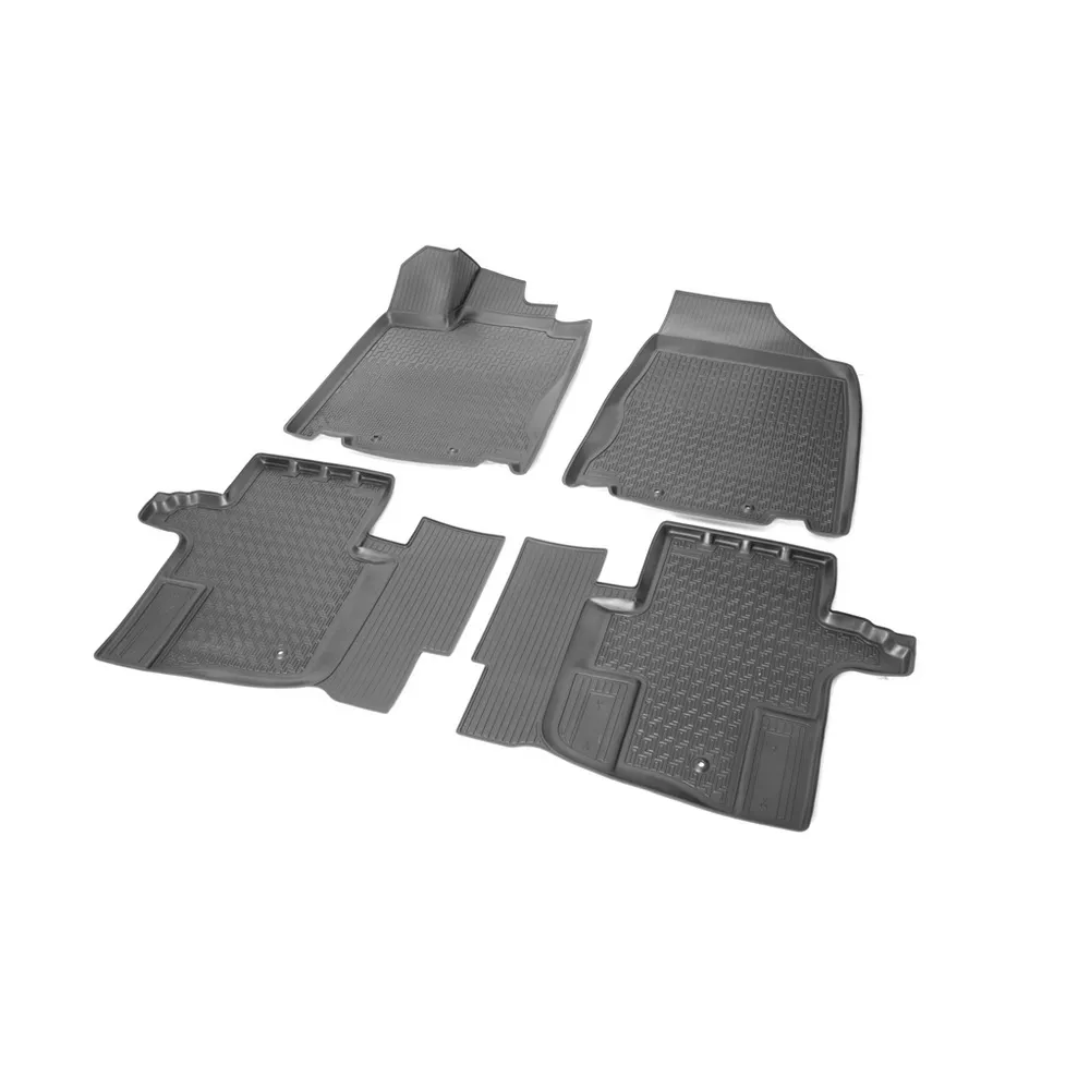 Коврики салона полиуретан черный Nissan Pathfinder IV R52R 2014- с крепежом COMFORT 36.11.502.PL