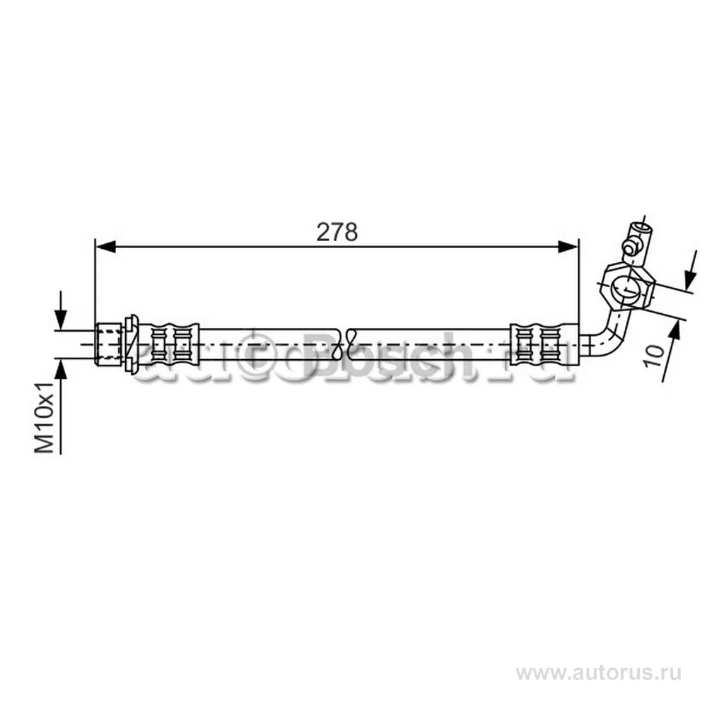Шланг торм зад л BOSCH 1 987 476 113
