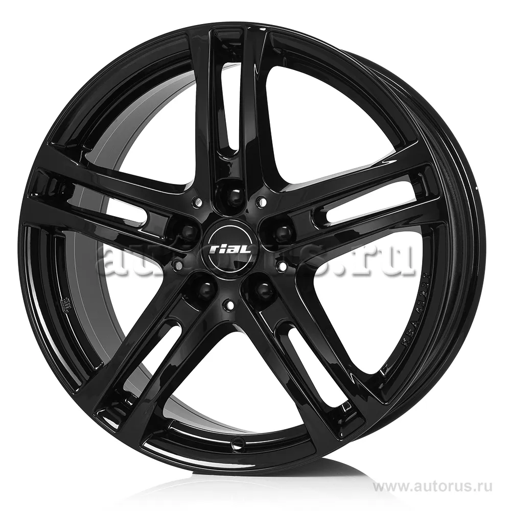 Диск литой R16 6.5J 5x112/66.5 ET53 Rial Bavaro Diamond Black BR65653W66