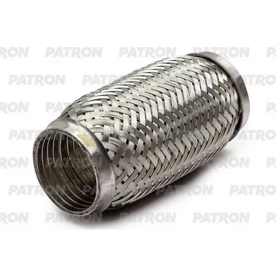 Гофра глушителя усиленная 55x150 InterLock AISI 304 PATRON ELVW55X150