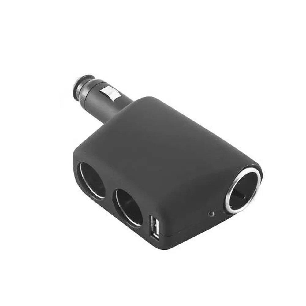 Разветвитель прикуривателя 2-х гнездовой 12V 1USB SKYWAY, , Max Вт SKYWAY S02301010