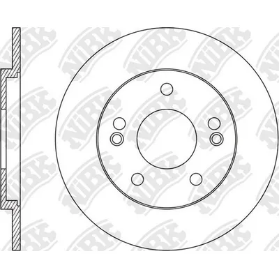 Диск тормозной задний HYUNDAI I40 /D=284MM NIBK RN1556