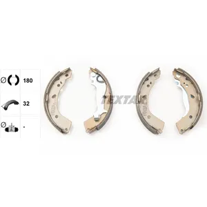 Колодки тормозные барабанные зад TEXTAR 91074500