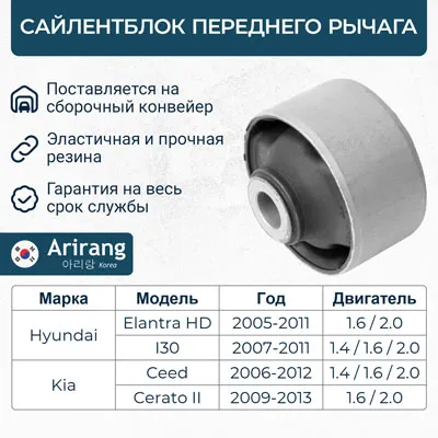 Сайленблок передний нижнего рычага ARIRANG ARG12-1361