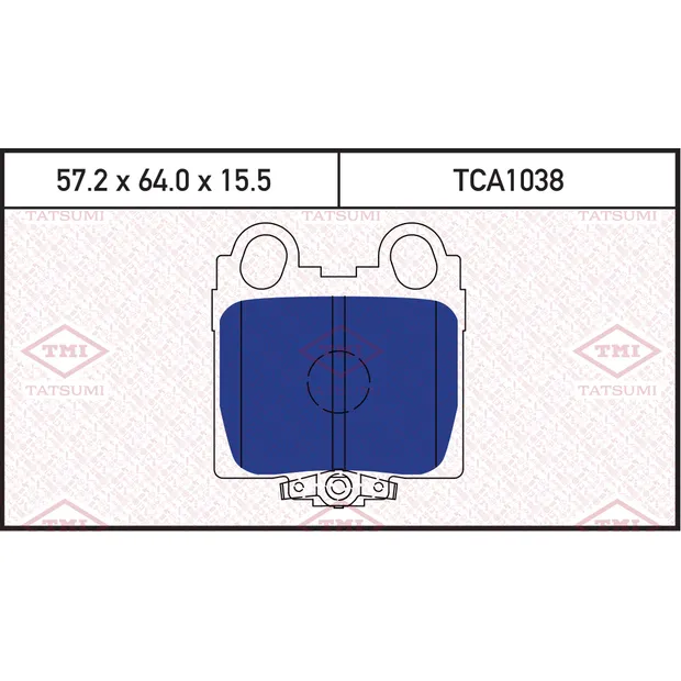 Колодки тормозные дисковые задние LEXUS GS/IS 97-> TATSUMI TCA1038
