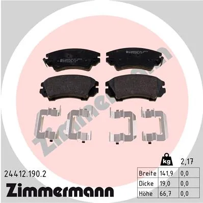 SBB Opel incl. accessory ZIMMERMANN 24412.190.2