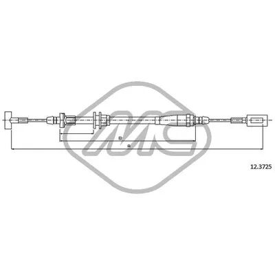 Трос ручника IVE DAILY 35C ALL (DISC BRAKE) RUOTE GEMELLARI / DOUBLE WHEELS Metalcaucho 81395