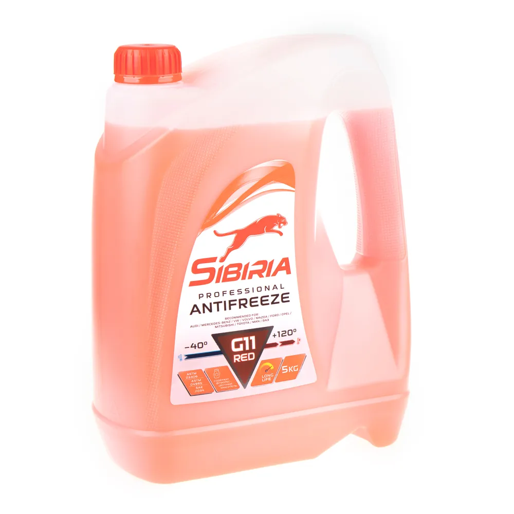 Антифриз SIBIRIA ОЖ-40 красный G11 5кг 800163