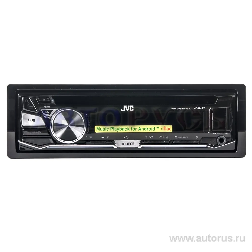 Проигрыватель CD,MP3 JVC KD-R477, 4x50вт, USB, AUX