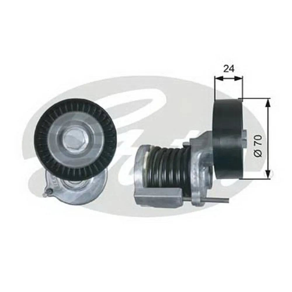 Ролик приводного ремня VW POLO,AUDI A4,A6,SKODA FABIA 1.9TDI,2.0TDI GATES T38427