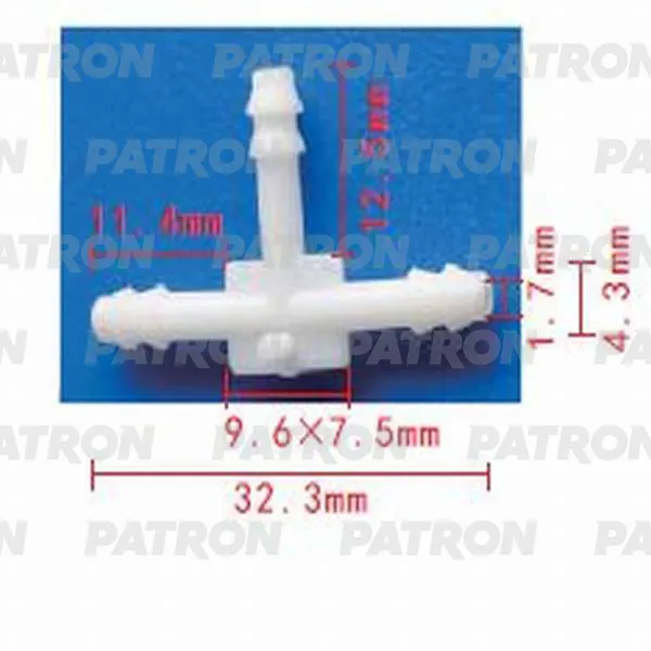Тройник т-образный 3x3x3 PATRON P37-0803