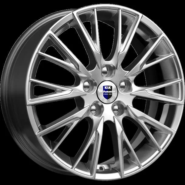Диск литой R17 6.5J 5x114.3/67.1 ET49 КИК Солт Дарк платинум r74131