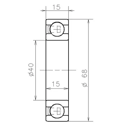 Подшипники кпп 40X68X15 NTN-SNR AB.12831