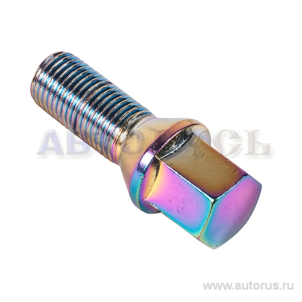 Болт колесный 14x1.50x28 C17 конус радужный BANTAJ BB131