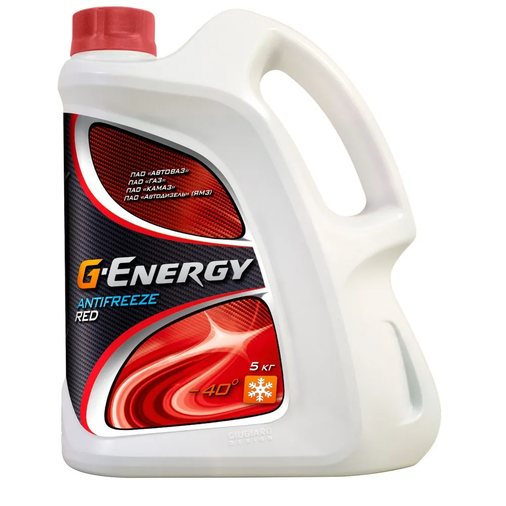 Антифриз G-Energy RED 40 G12 готовый -40C красный 5 л 2422210265