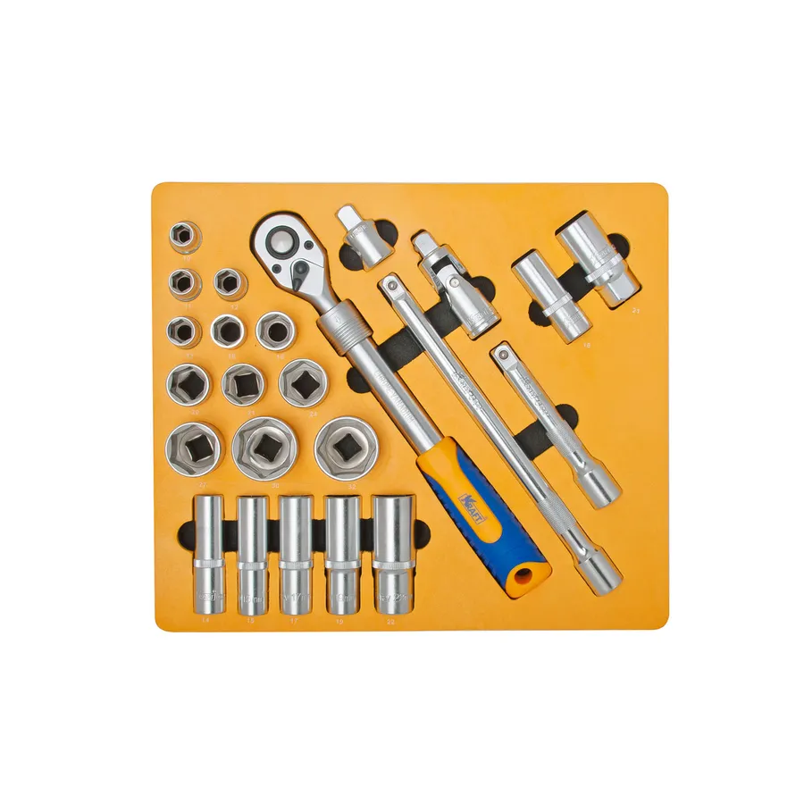 Набор инструмента 1/2"Dr 24пр (ложем, с сумк,в бл) KRAFT KT 700616