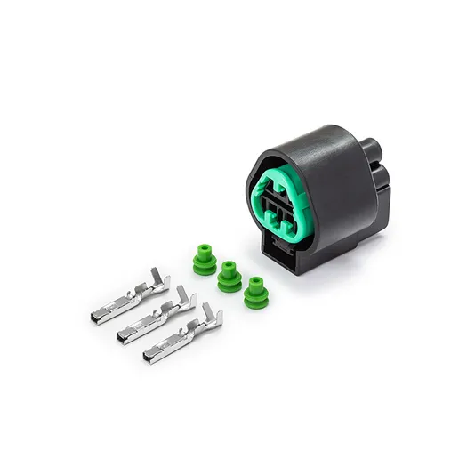 Разъем PB62503027 (3pin) 3 контакта ДХО, ПТФ, электрокорректора фар, боковых повторителей поворота для Hyundai, Kia.