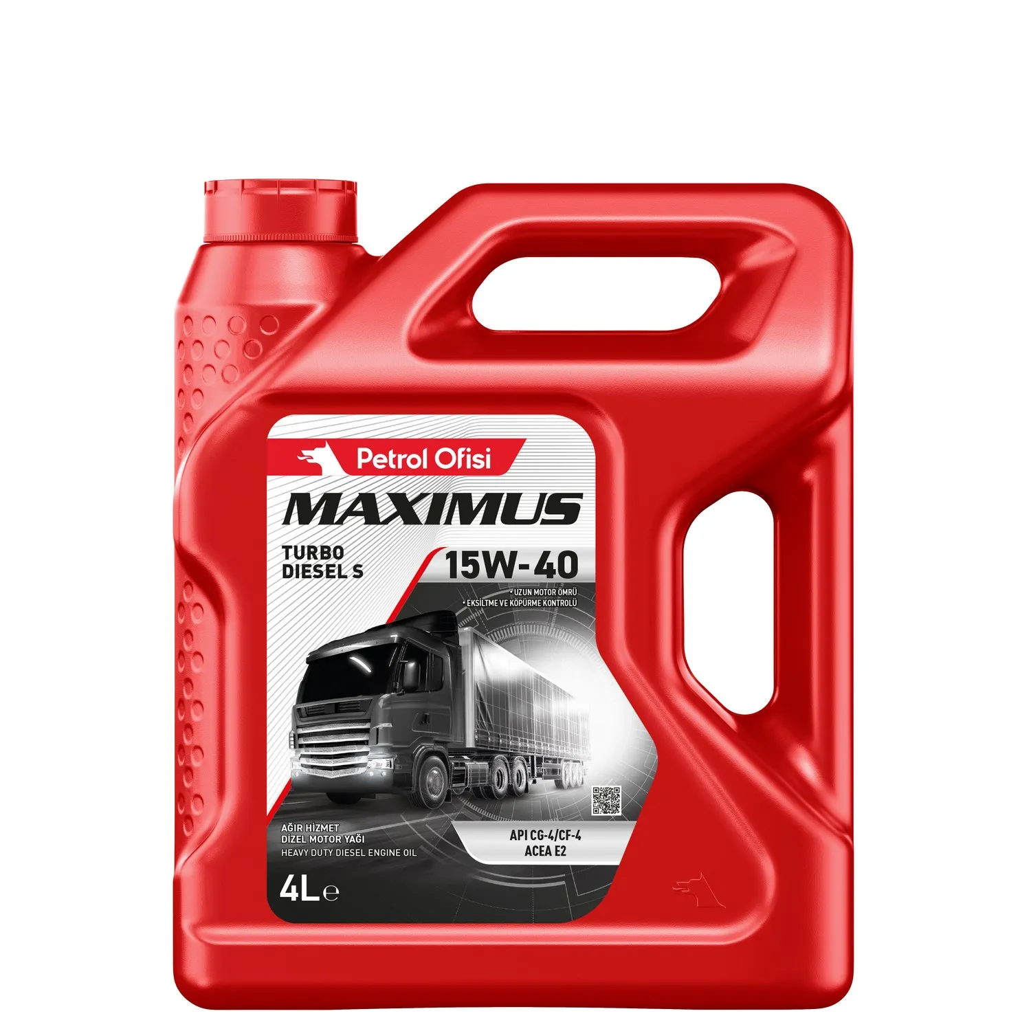 Масло моторное MAXIMUS TURBO DIESEL S 15W-40 4 л. Petrol Ofisi 400001495