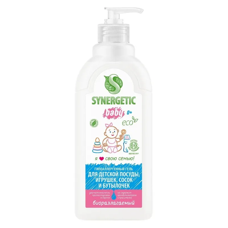 Средство для мытья посуды Средство для посуды, детских игрушек SYNERGETIC гипоаллерген. 0,5л 103054 1654158