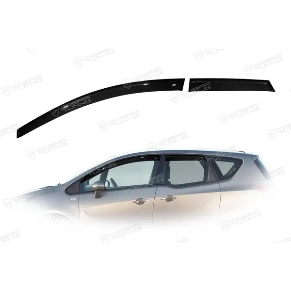 Дефлектора на окна Opel Meriva B 2011 (полная)EuroStandard деф.окон Cobra Tuning OE12111