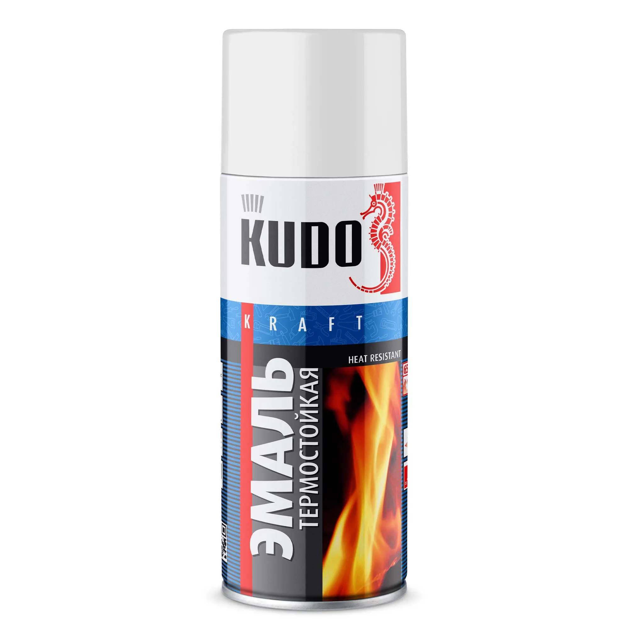 Эмаль термостойкая белая KUDO KERRY KU5003
