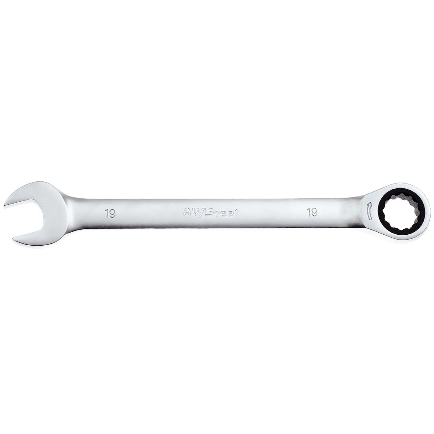 Ключ комбинированный, трещоточный, 19 мм AVSTEEL AV-315019