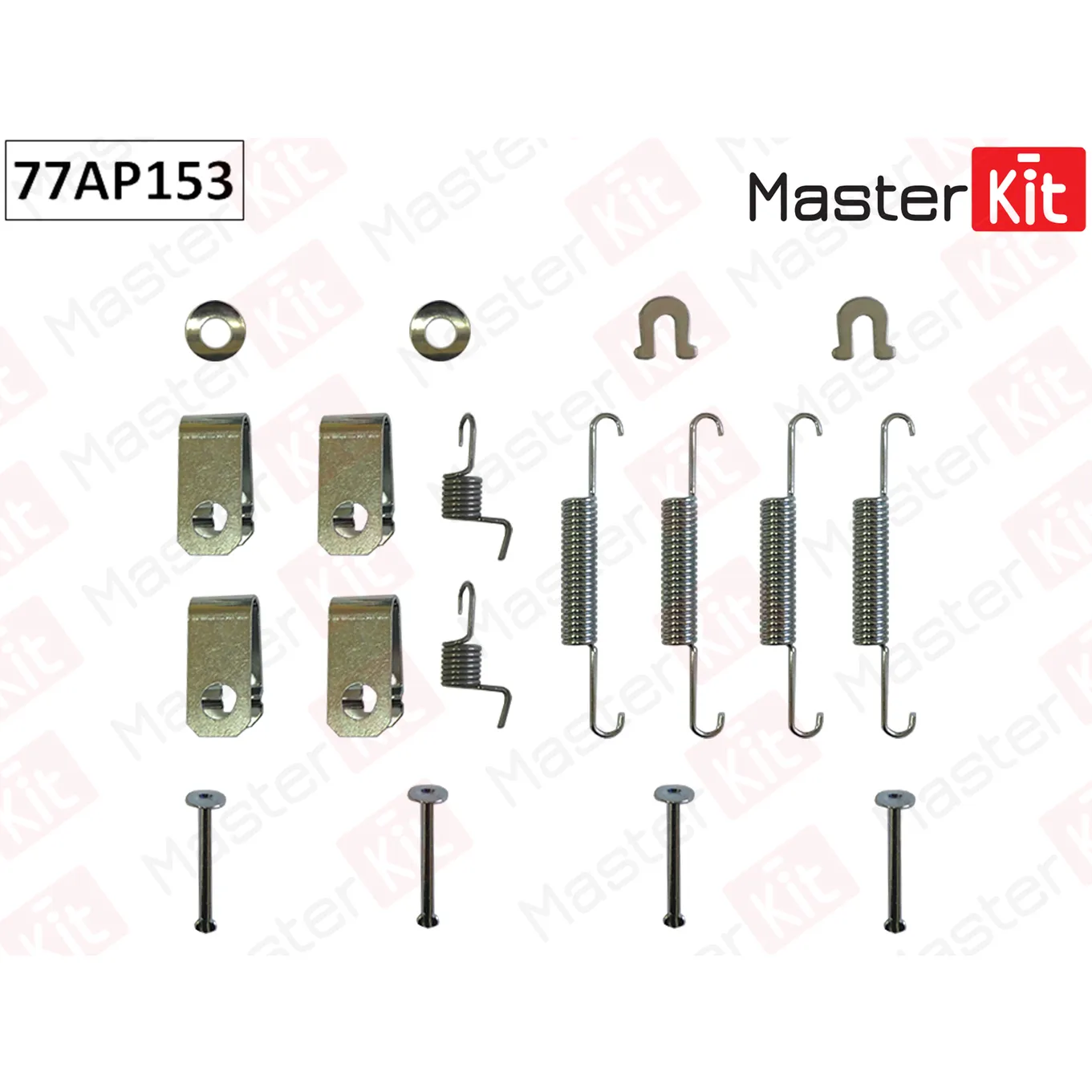 Комплект установочный барабанных колодок Honda CR-V III (RE_) 2006 - MASTERKIT 77AP153