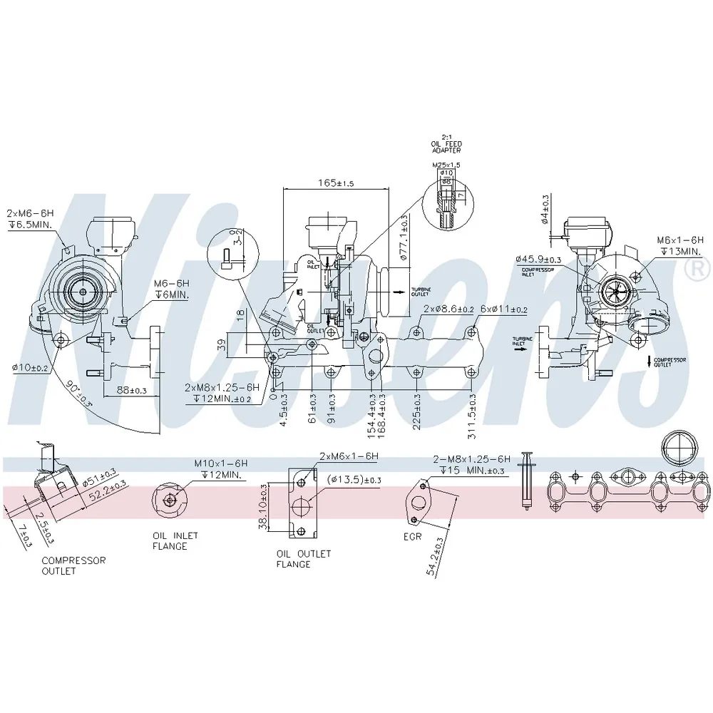 Турбокомпрессор VW PASSAT (3C), TOURAN, CADDY III 1.9TDI 93181