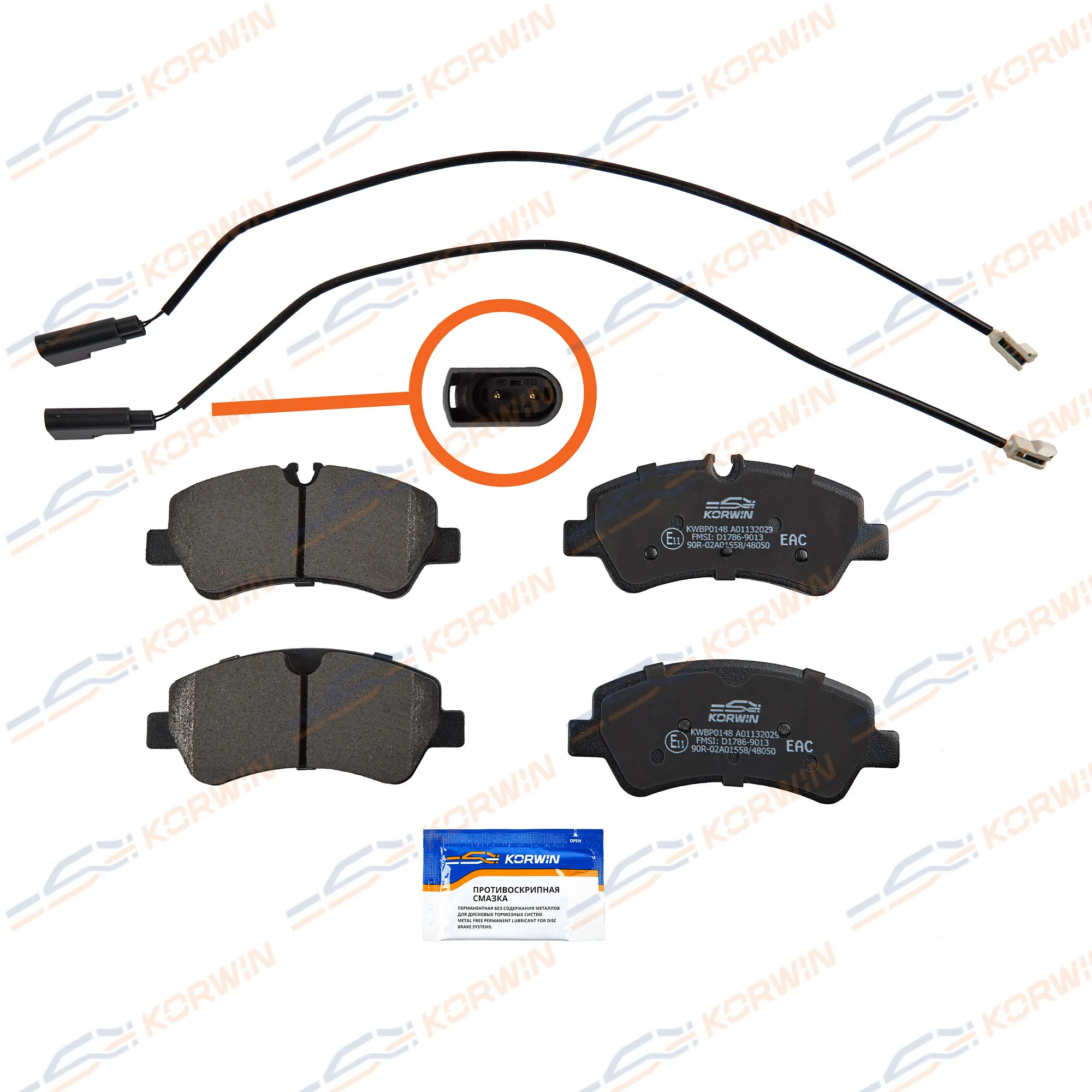 Колодки тормозные зад. Ford Tourneo Custom 12-/Transit 13- KORWIN KWBP0148