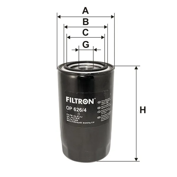 Фильтр масляный FILTRON OP626/4