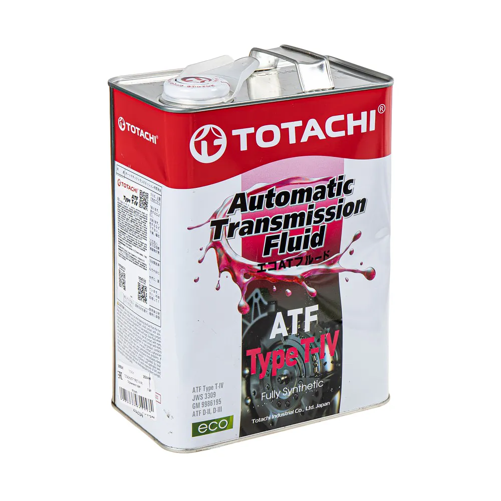 Уценка Масло трансмиссионное TOTACHI ATF TYPE T-IV синтетическое 4 л 20204-N9