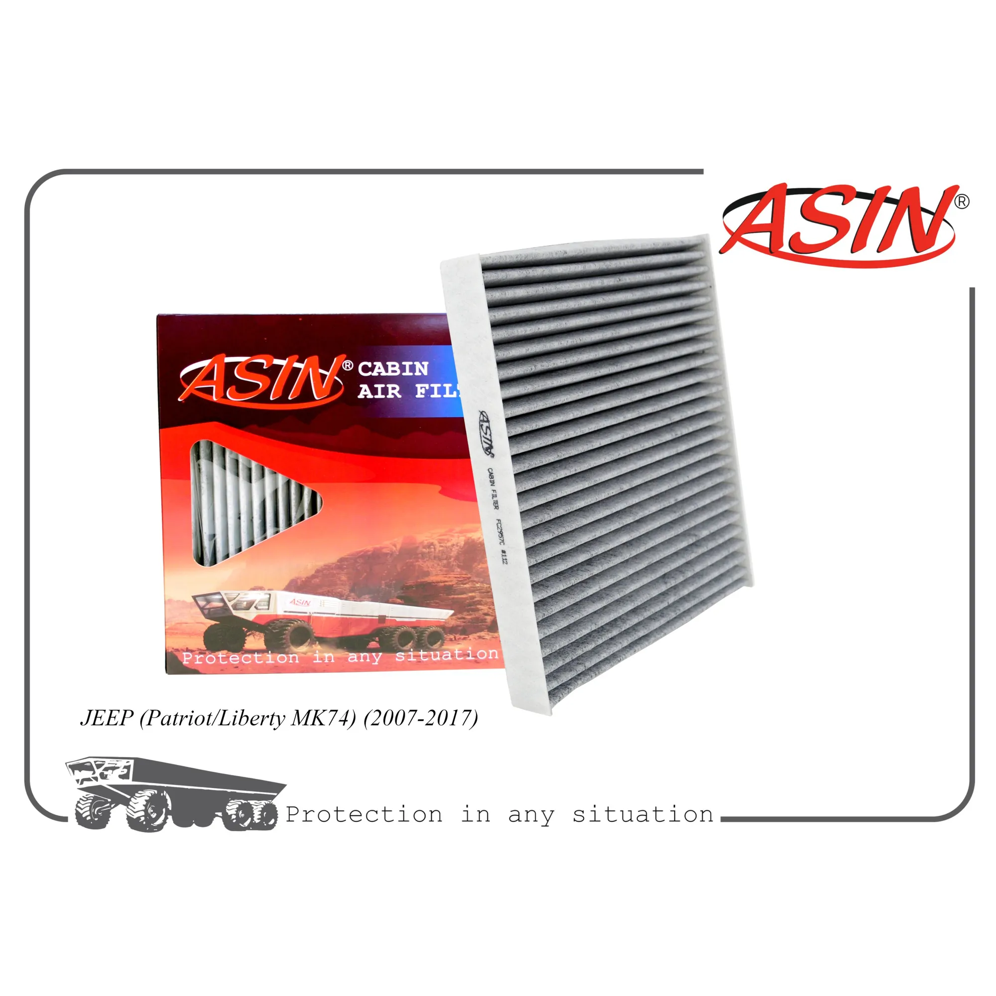Фильтр салонный 05058693AA/ASIN.FC2957C (угольный) ASIN ASIN ASIN.FC2957C