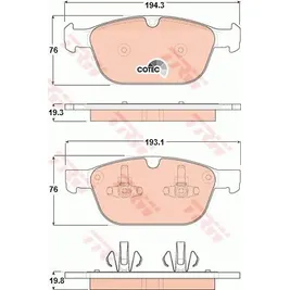 Колодки передние VOLVO XC 60 10-> TRW GDB1821