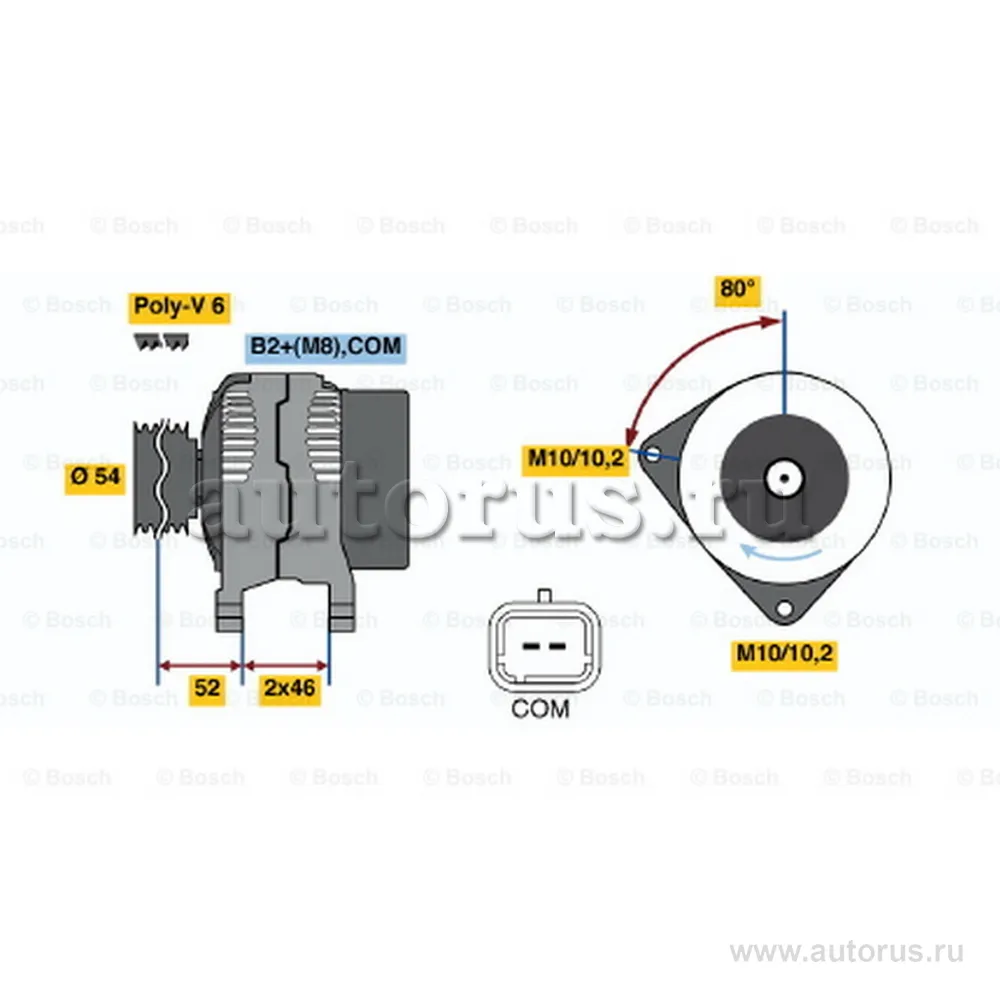 Генератор CITROEN/PEUGEOT 150А