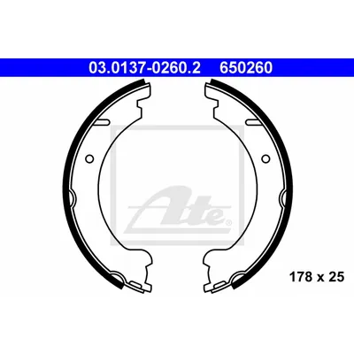 Колодки барабанные ручника VOLVO XC90 ATE 03013702602