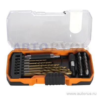 Набор сверл и бит комбинированный 21пр. DEFORT DS-21