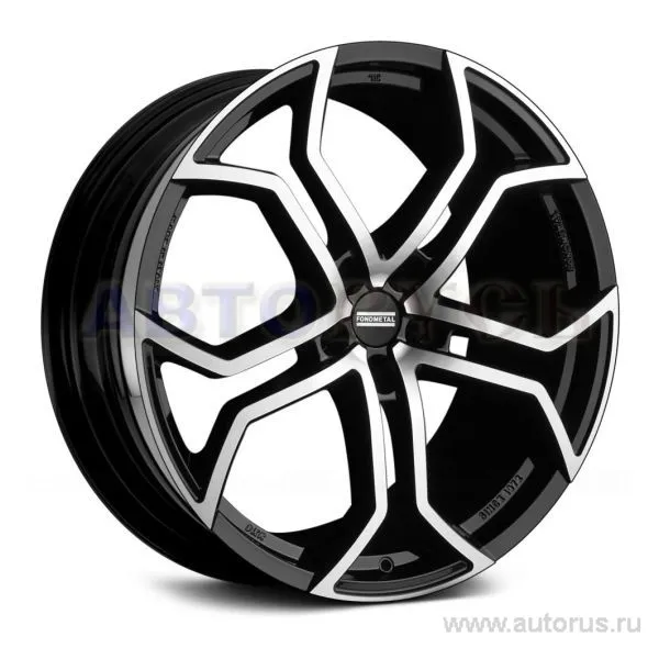 Диск литой R20 9J 5x114.3/75 ET40 FONDMETAL 9XR Black Polished 9XRJ9020405114YNA2