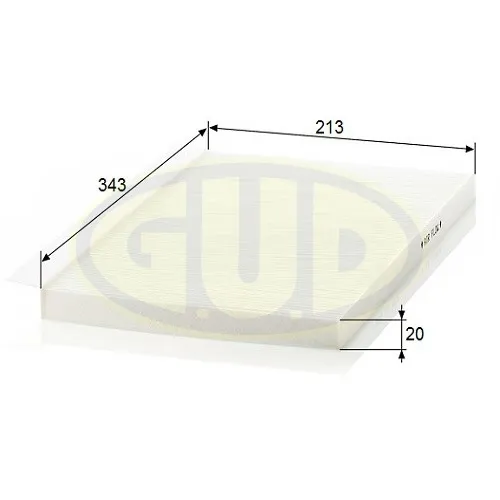 ФИЛЬТР САЛОНА AUDI A6 1.8-4.2/1.9-2.5TD 94-97 С КОНД G.U.D GCF3562
