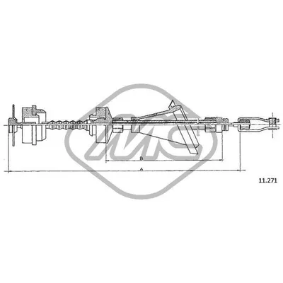 Трос сцепления 104 ALL-TALBOT SAMBA ALL Metalcaucho 82687