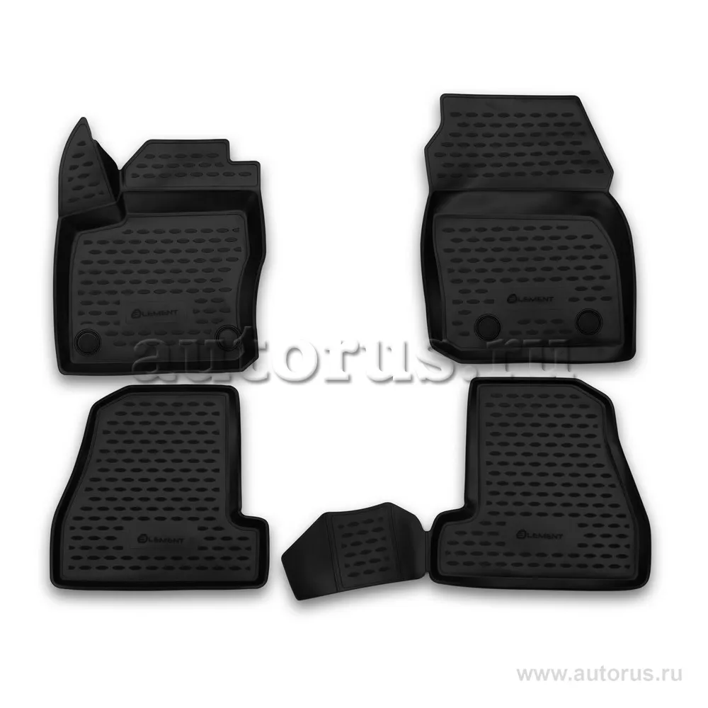 Коврики 3D в салон FORD Focus 3, 2015->, 4 шт. (полиуретан) Element ELEMENT3D1671210k