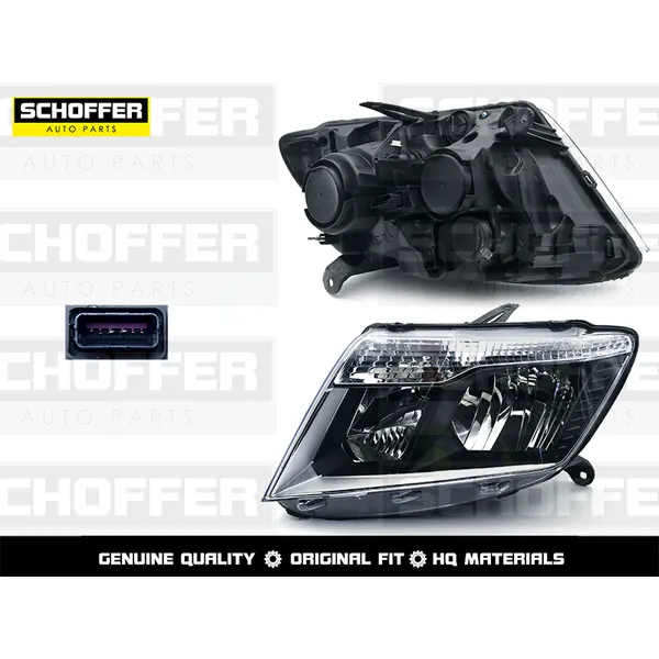 Фара левая Nissan Terrano 2014- галоген с корректором SCHOFFER SHF12094