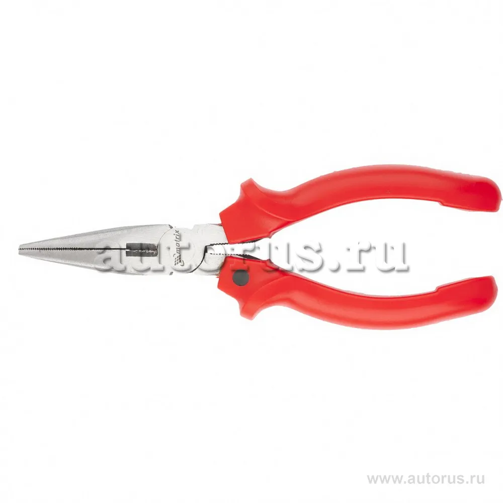 Длинногубцы, Standard, 180 мм, прямые шлифованные, пластмассовые рукоятки MATRIX 17152